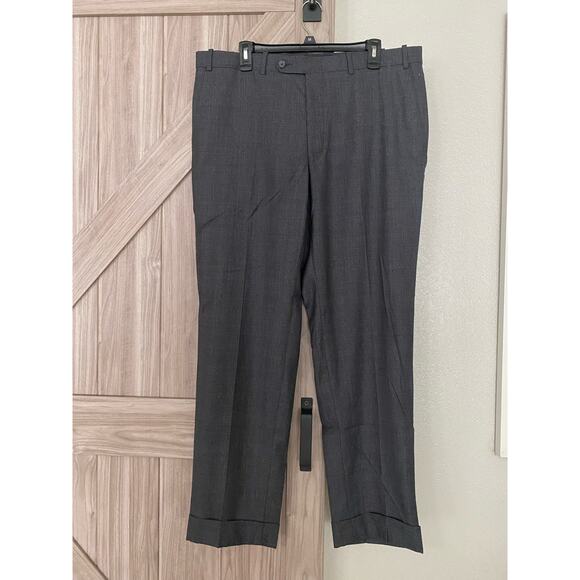 NWOT Peter Millar grey with blue stripe dress pants